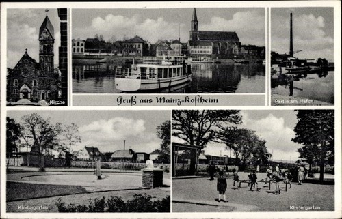 Kostheim mainz rheinland - ak,