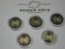 5 x 2 Euro Gedenkmünzen BRD -